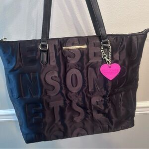 Betsey Johnson Black Tote Bag